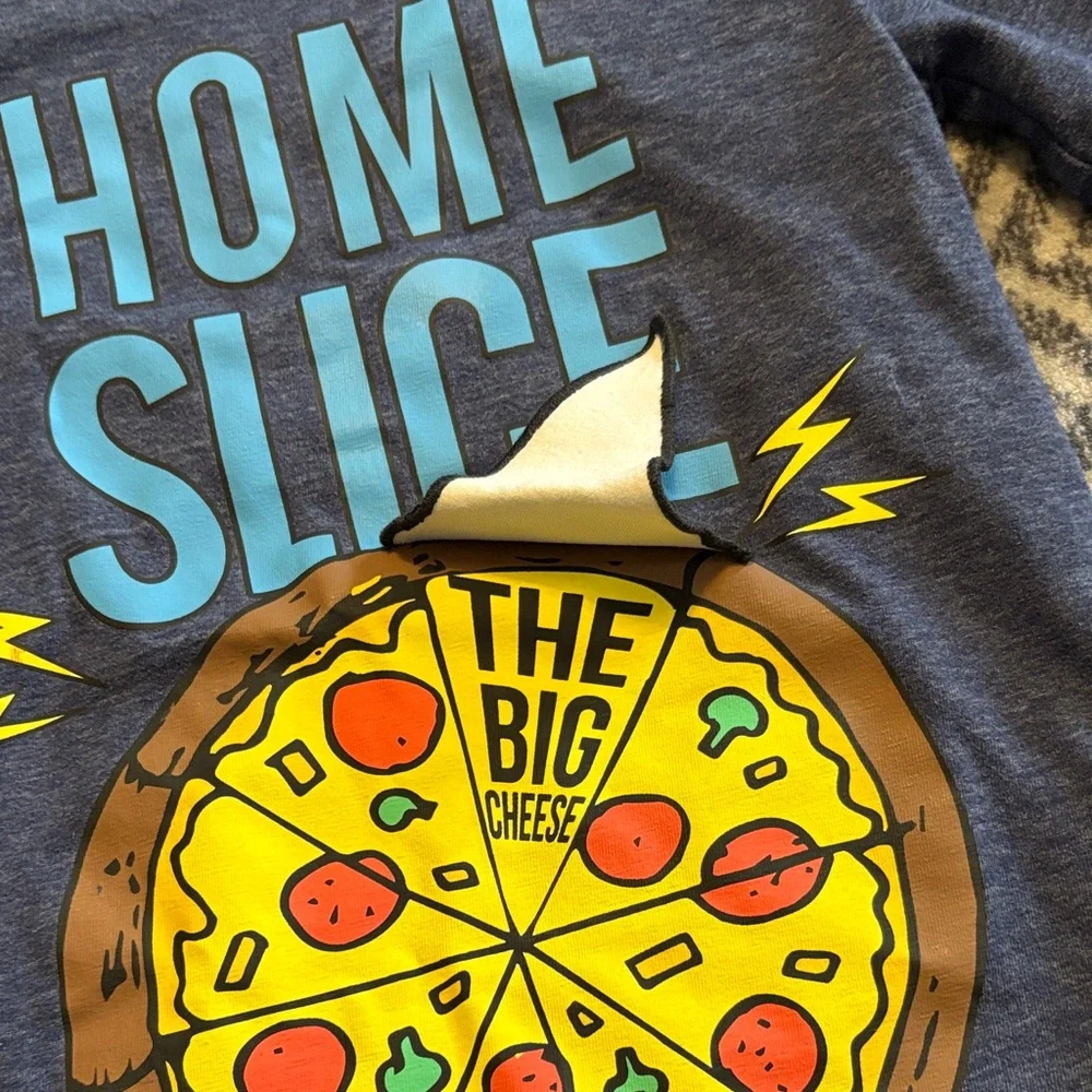 🦋Carter's Navy 'Home Slice' Pizza Tee